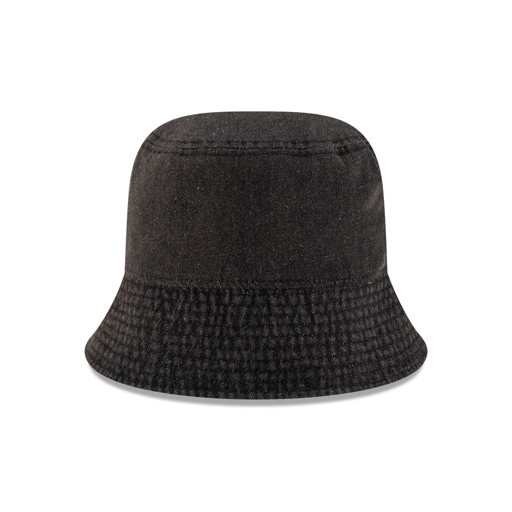 New Era Cap Black Denim Bucket Hat