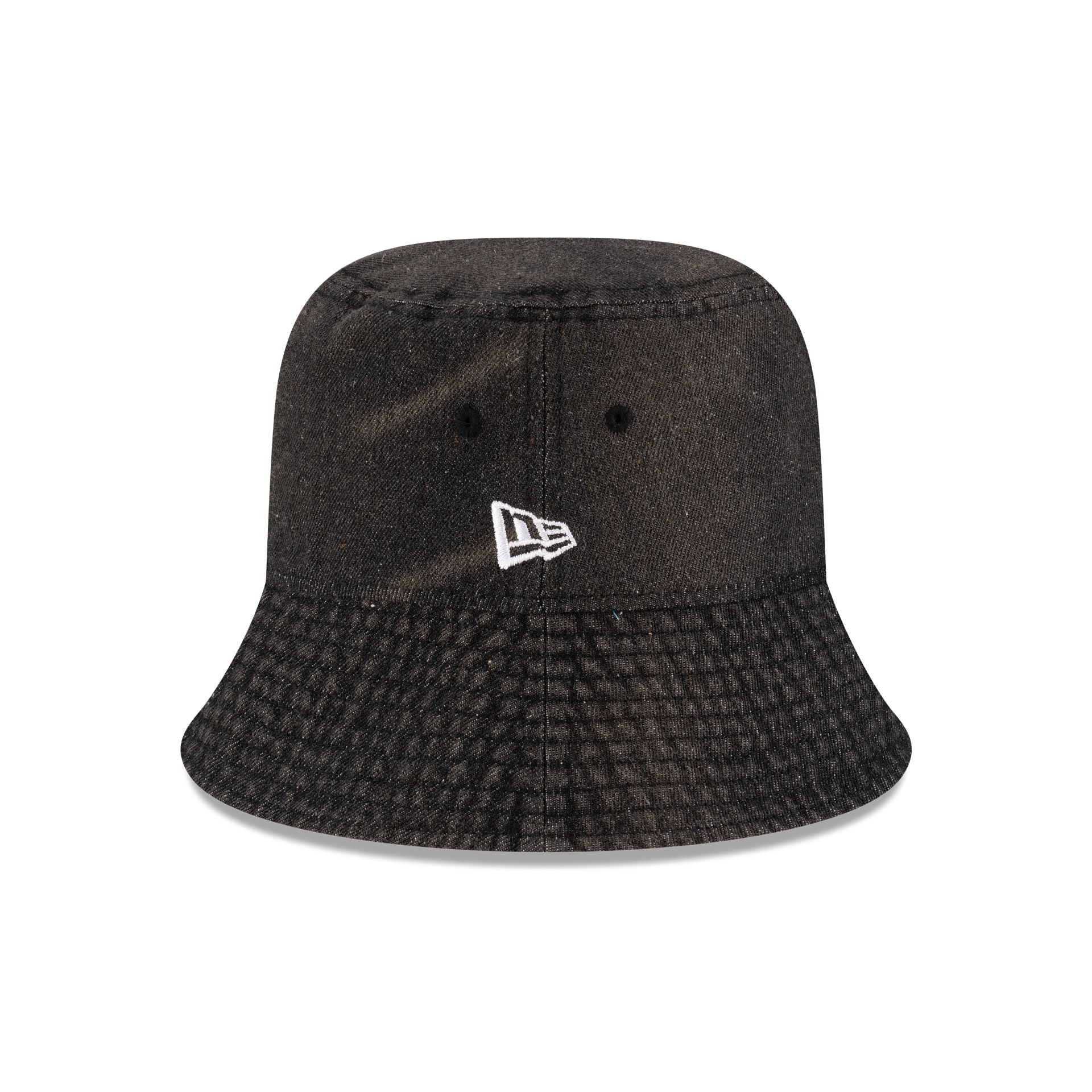New Era Cap Black Denim Bucket Hat