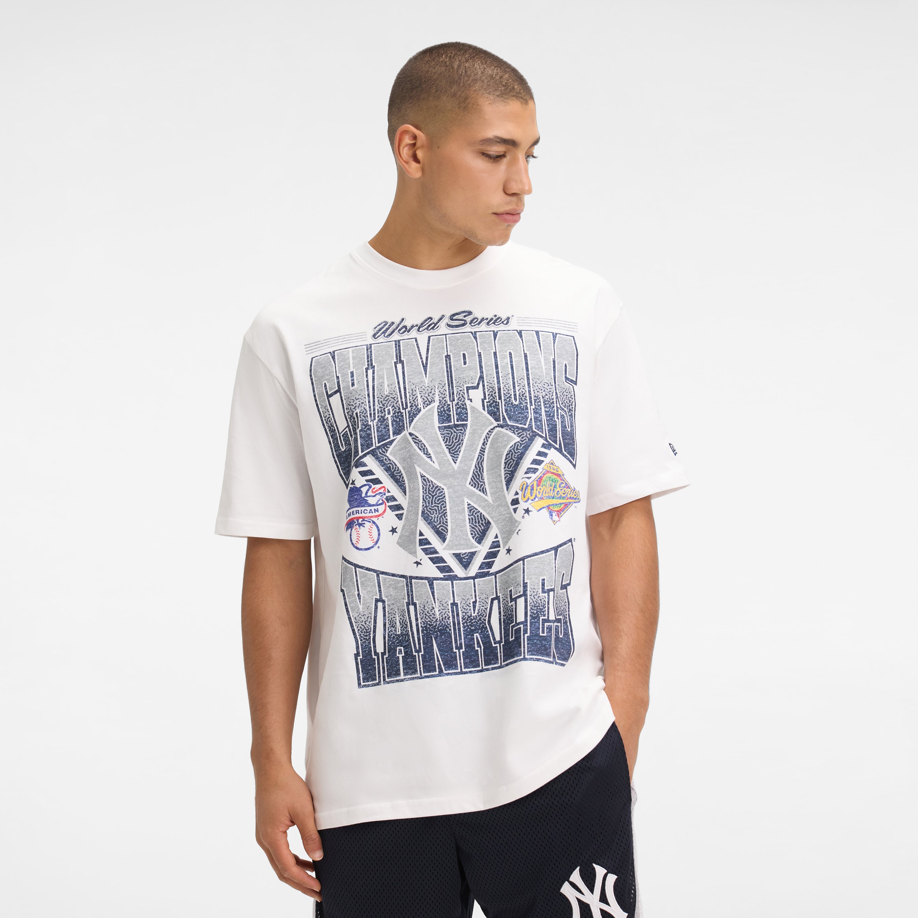 New York Knicks Sport Classics Washed Optic White T-Shirt