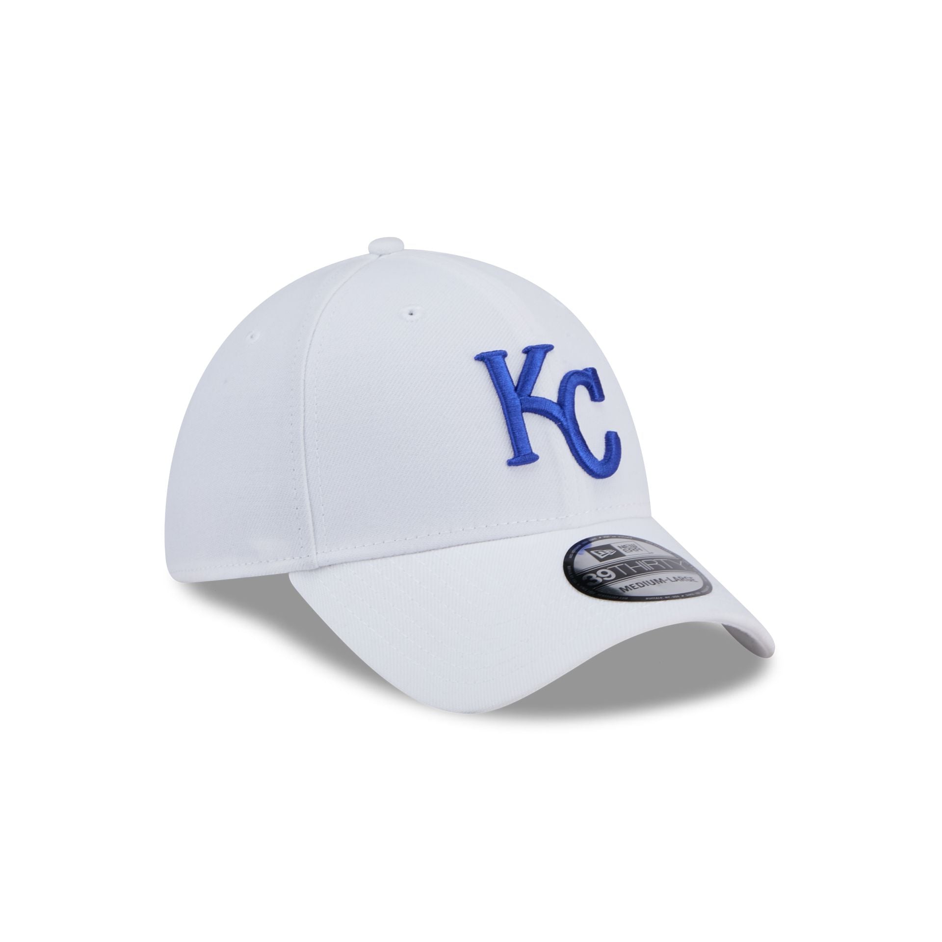 Kansas City Royals Optic White 39THIRTY Stretch Fit Hat
