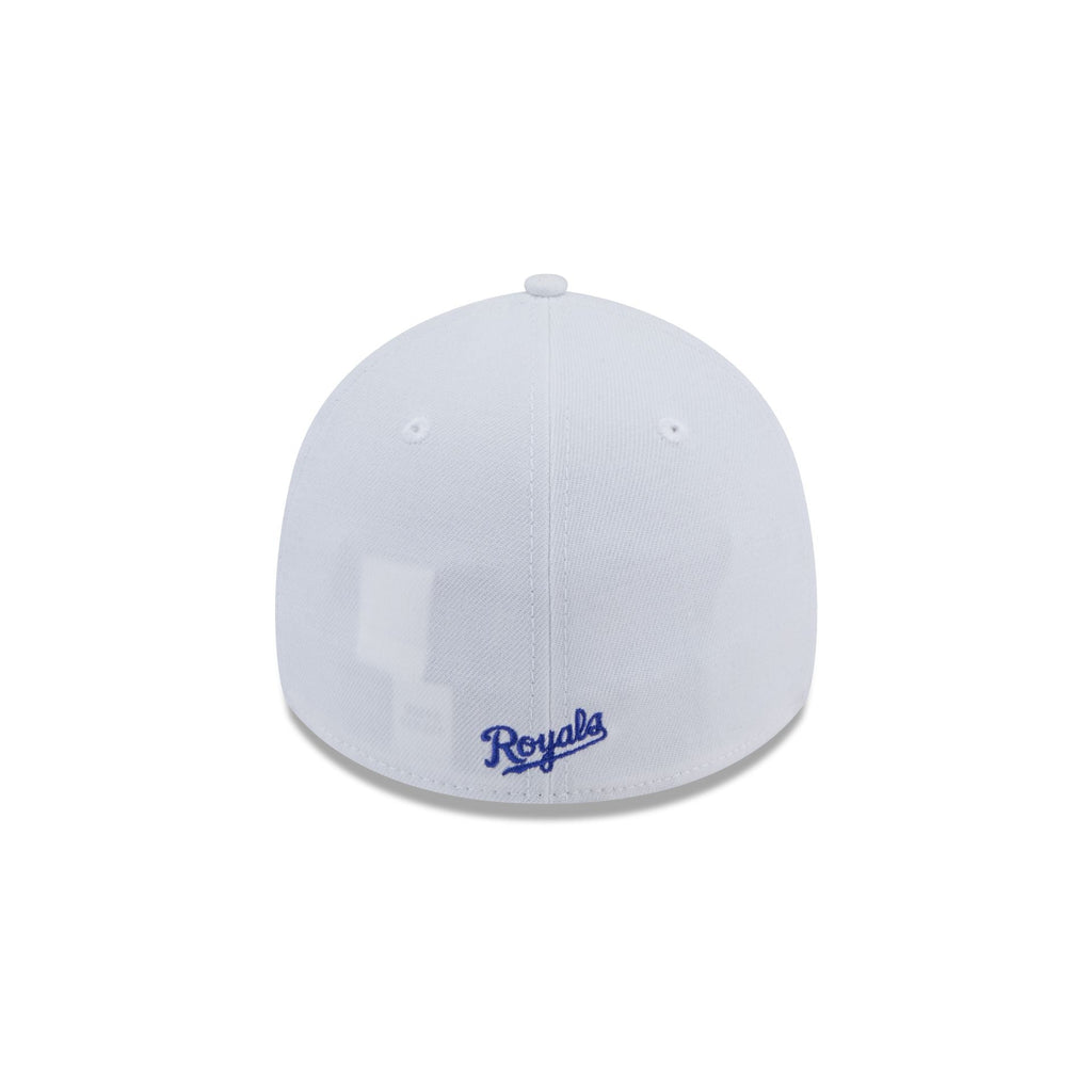 Kansas City Royals Optic White 39THIRTY Stretch Fit Hat