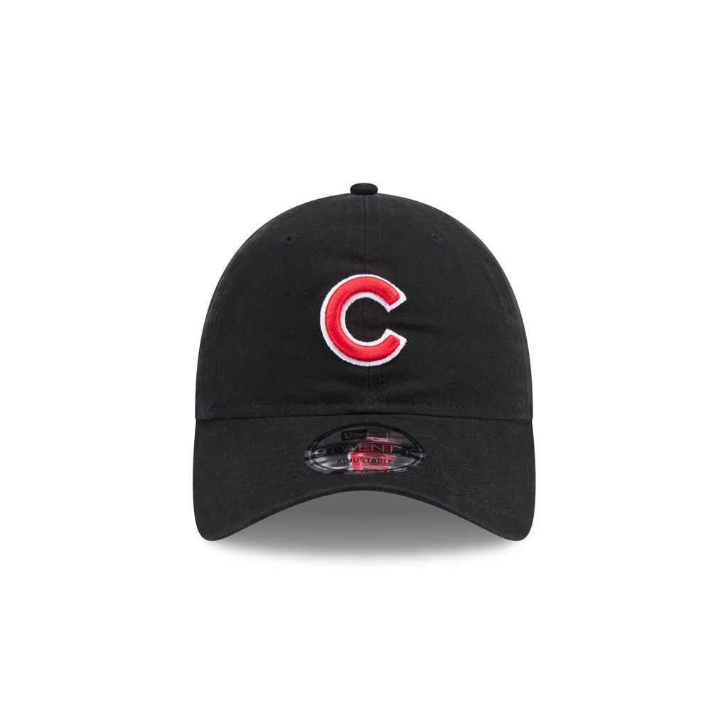 Chicago Cubs Black 9TWENTY Adjustable Hat