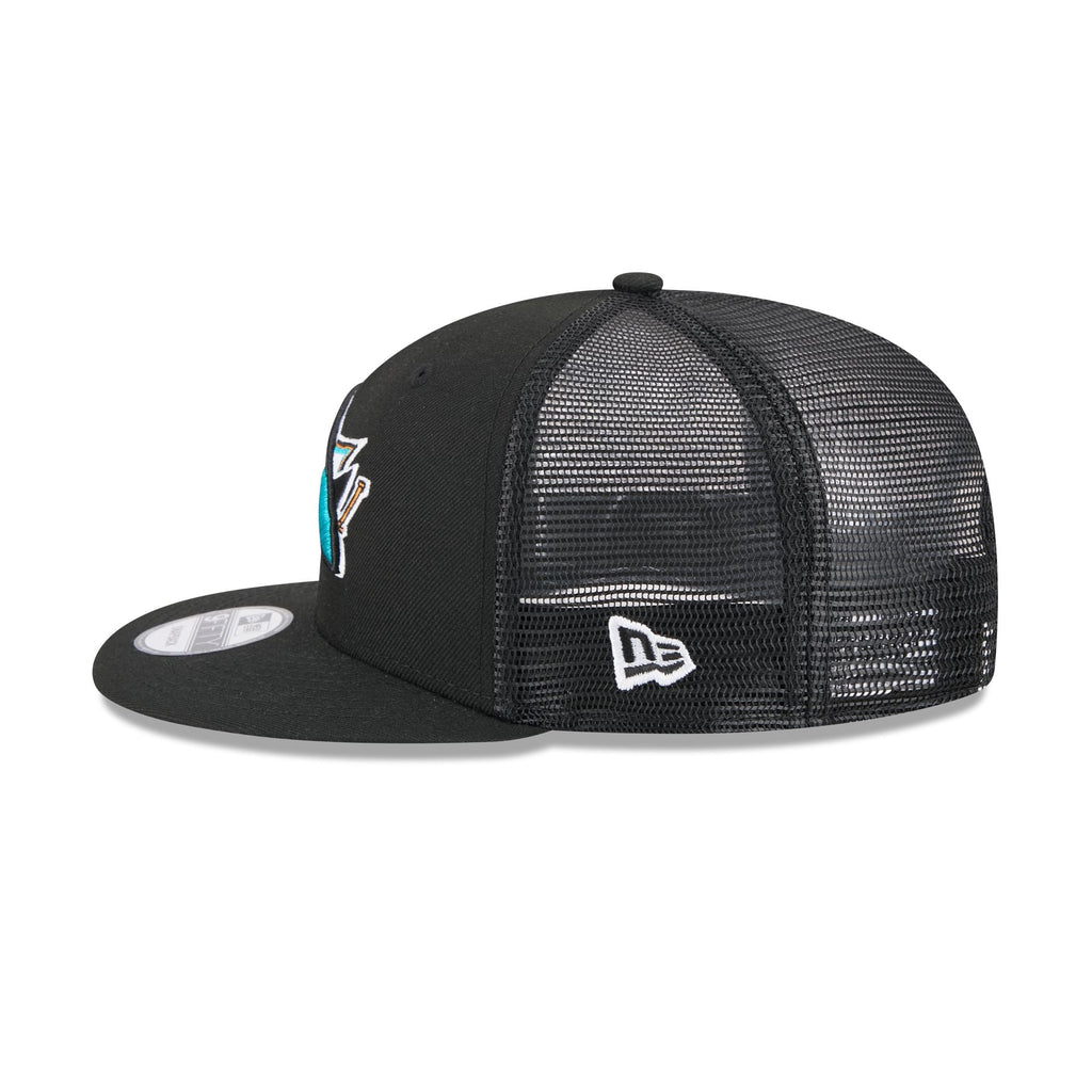 San Jose Sharks Team Tag 9FIFTY Trucker Hat