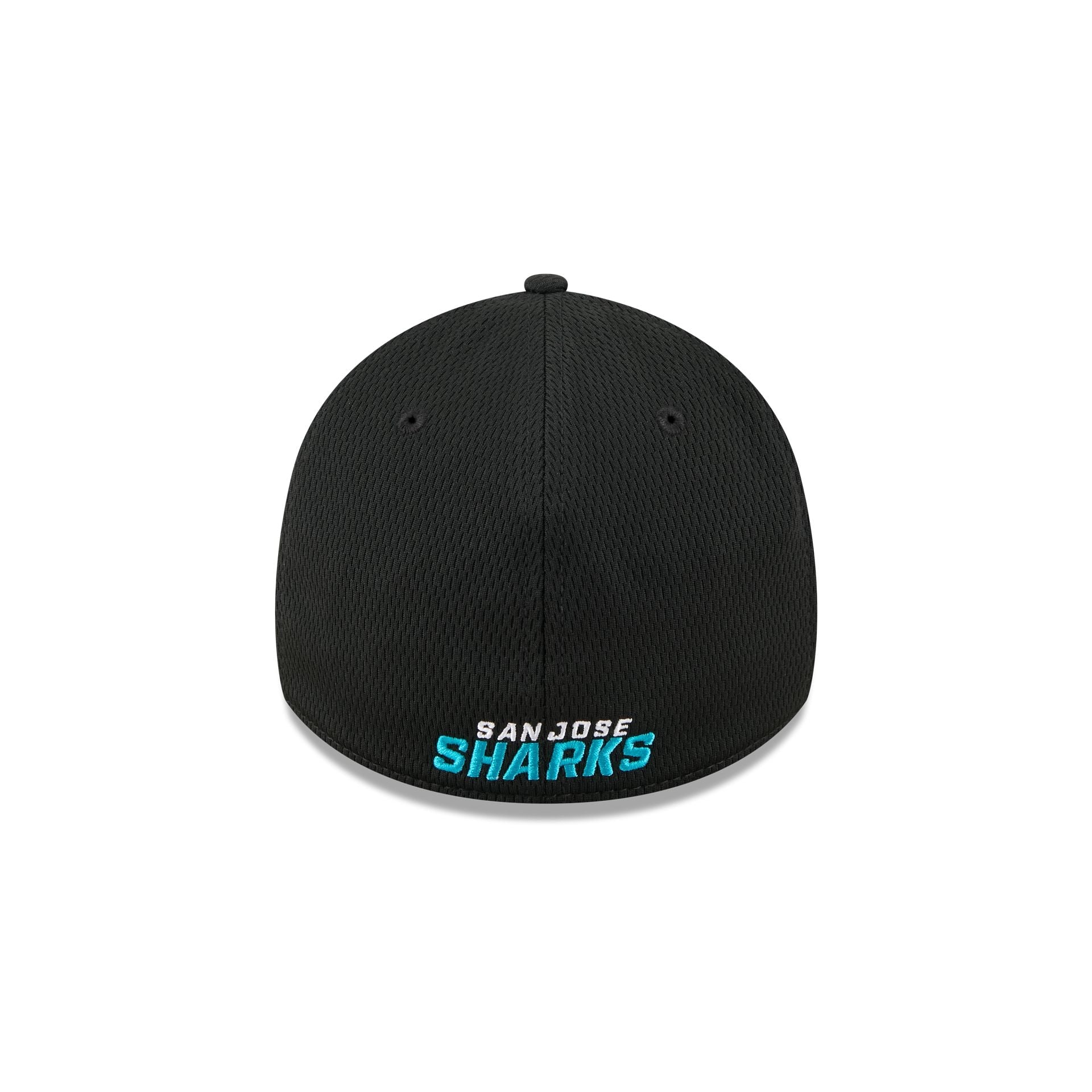 San Jose Sharks Black 39THIRTY Stretch Fit Hat