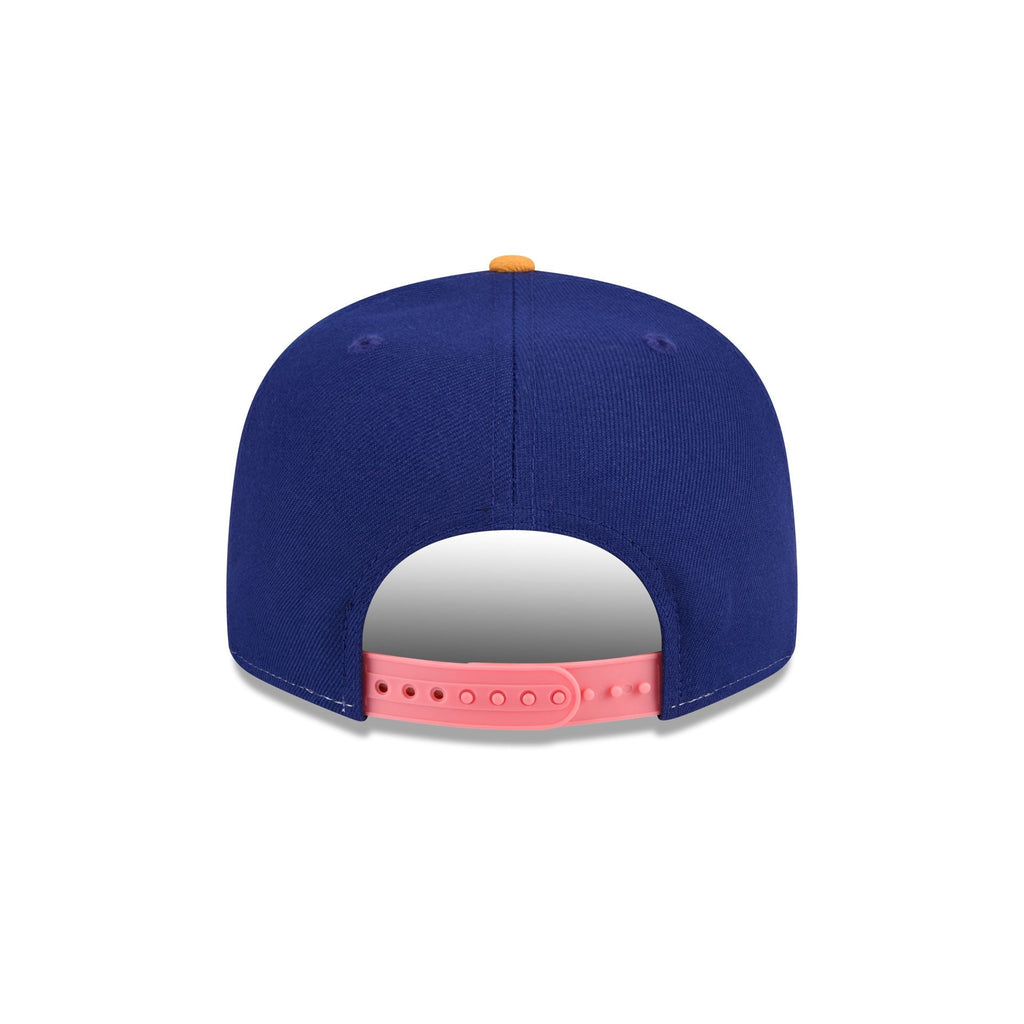 Los Angeles Angels Coral Split Panel 9FIFTY Snapback Hat