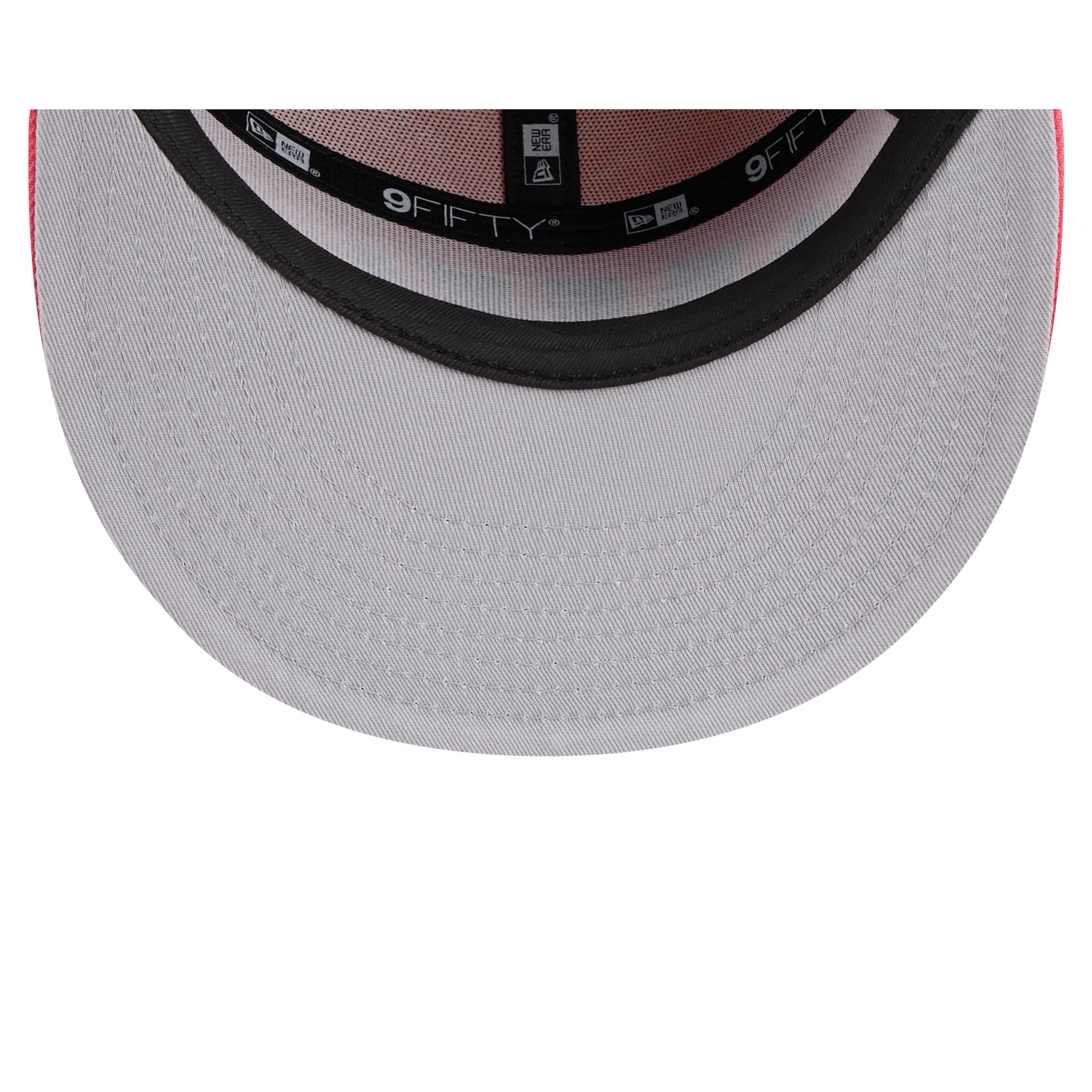 Los Angeles Angels Coral Split Panel 9FIFTY Snapback Hat