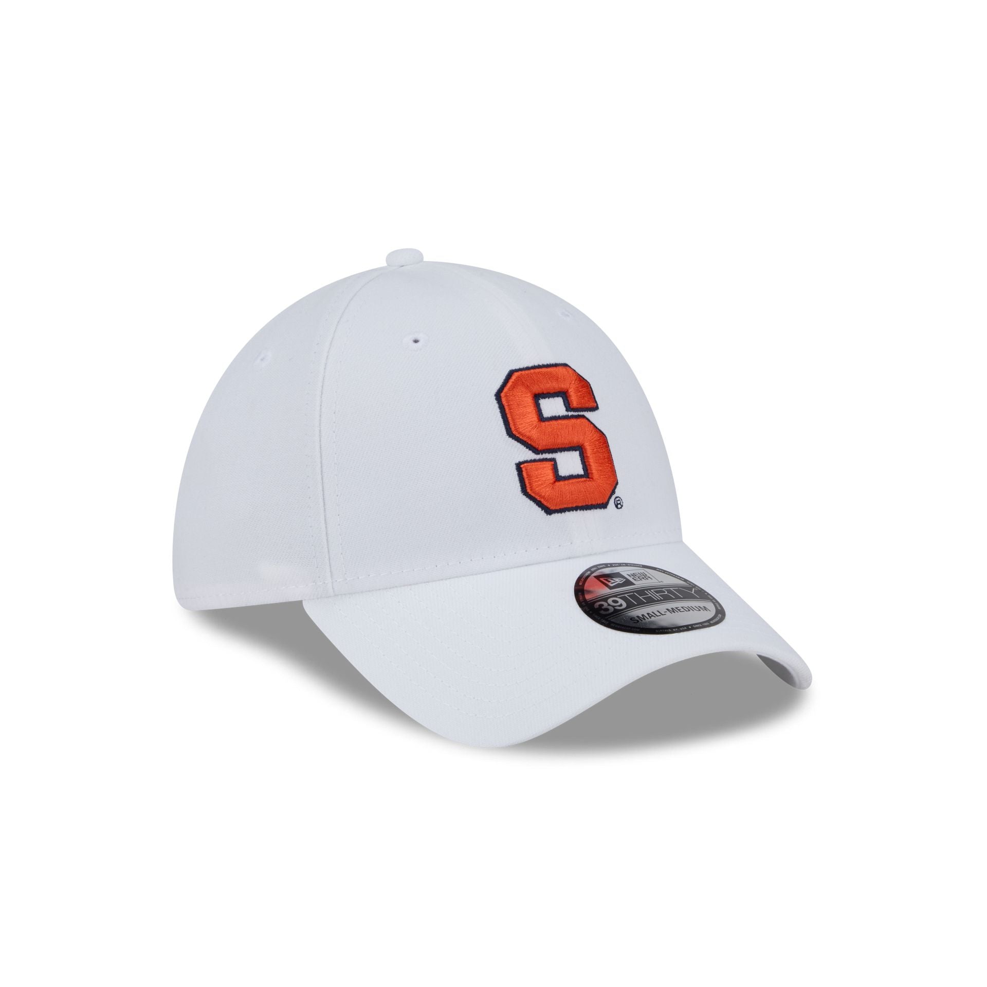 Syracuse Orange Optic White 39THIRTY Stretch Fit Hat
