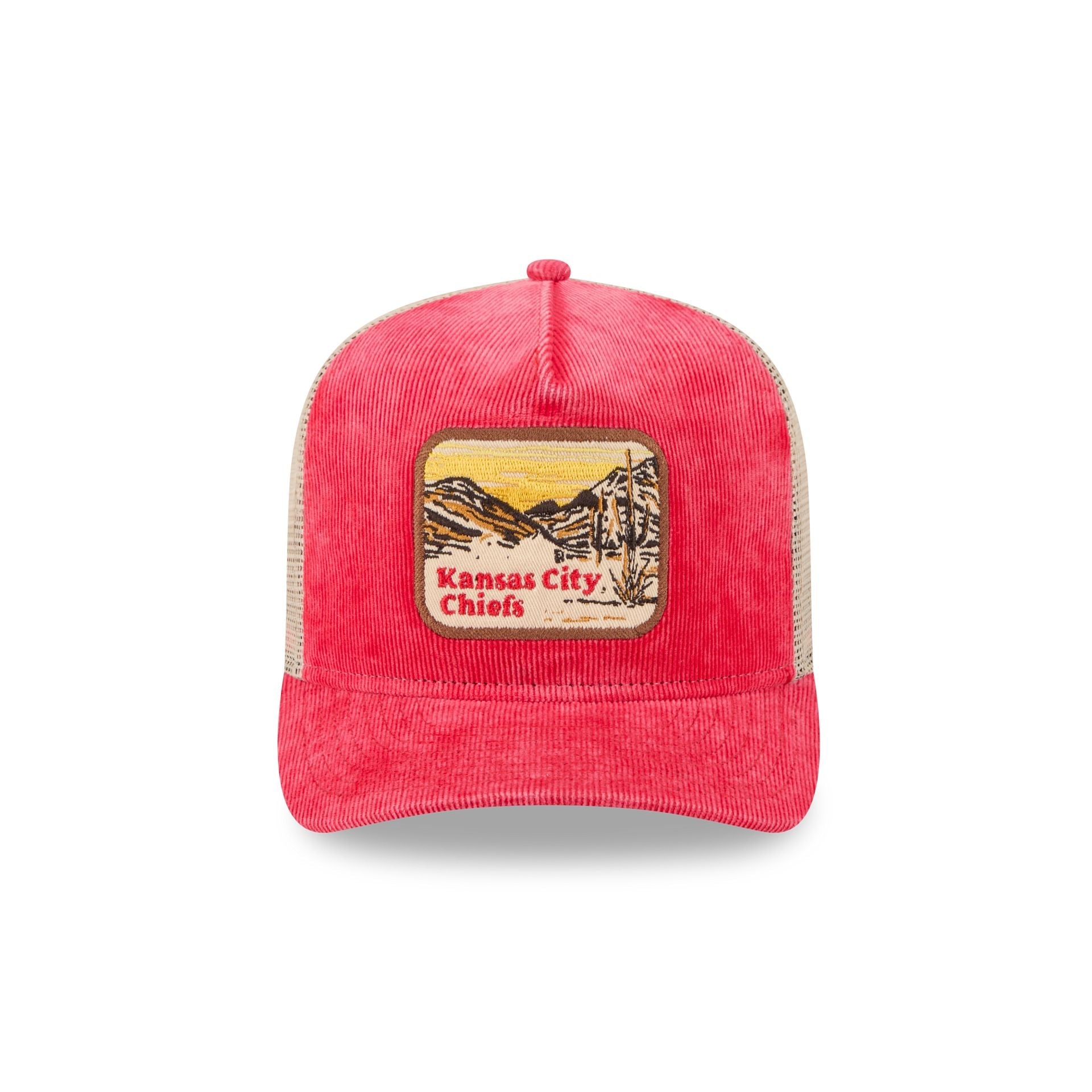 Kansas City Chiefs Vintage Landscape 9FIFTY A-Frame Trucker Hat