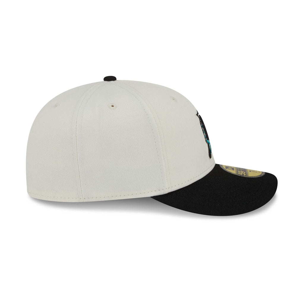 Miami Marlins Cooperstown Tonal Florals White 59FIFTY Fitted Hat