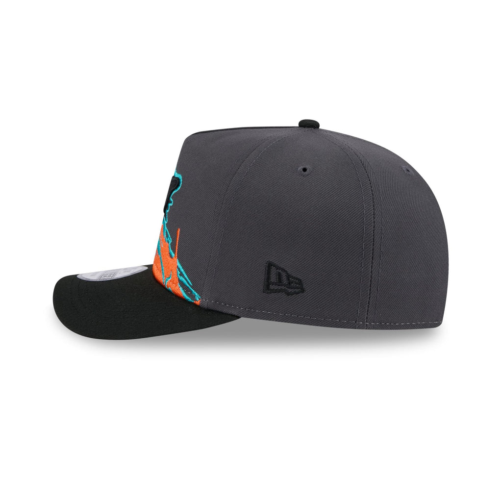 Miami Dolphins Graphite Brushstroke Golfer Hat