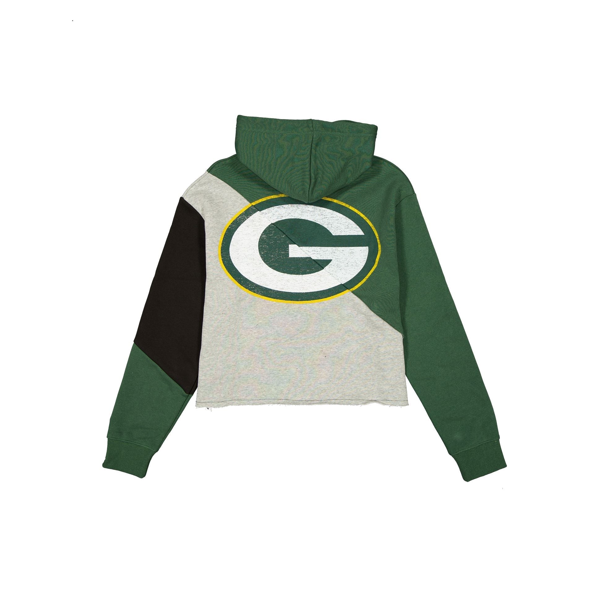 Green Bay Packers Team Split Women's Cropped Hoodie