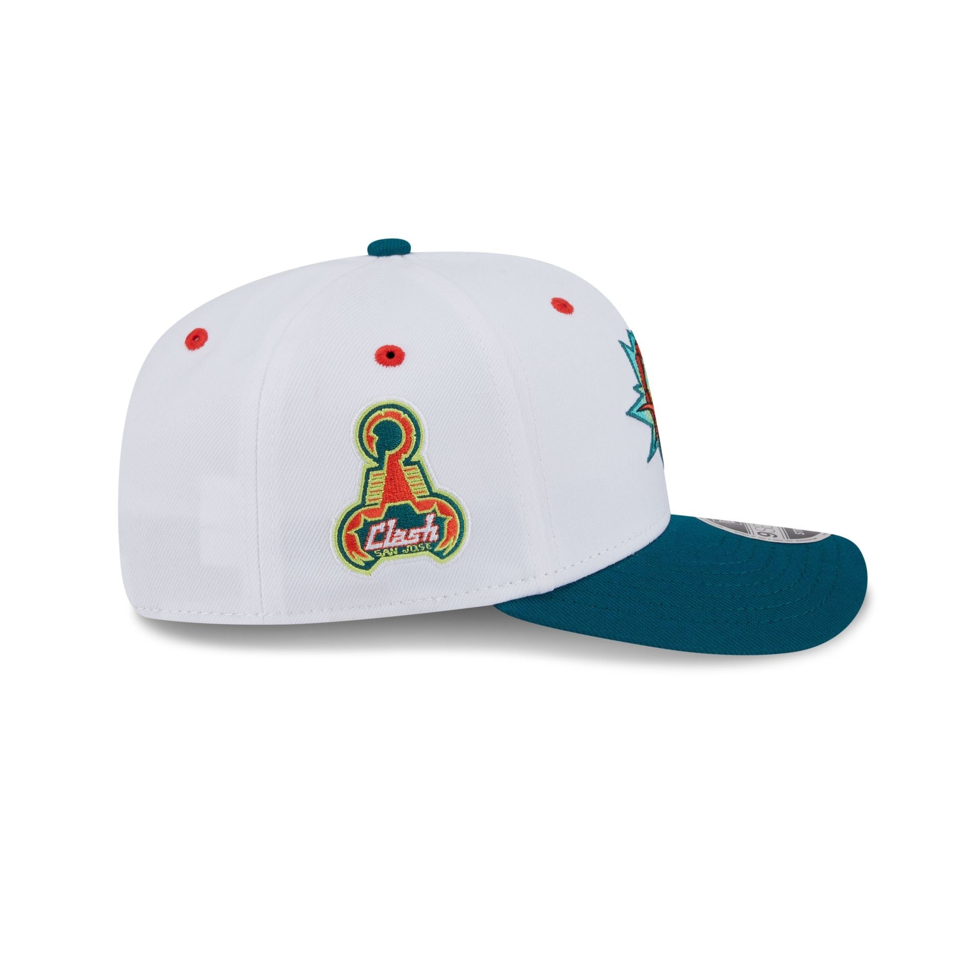 San Jose Earthquakes 2025 Jersey Hook White 9SEVENTY Stretch-Snap Hat