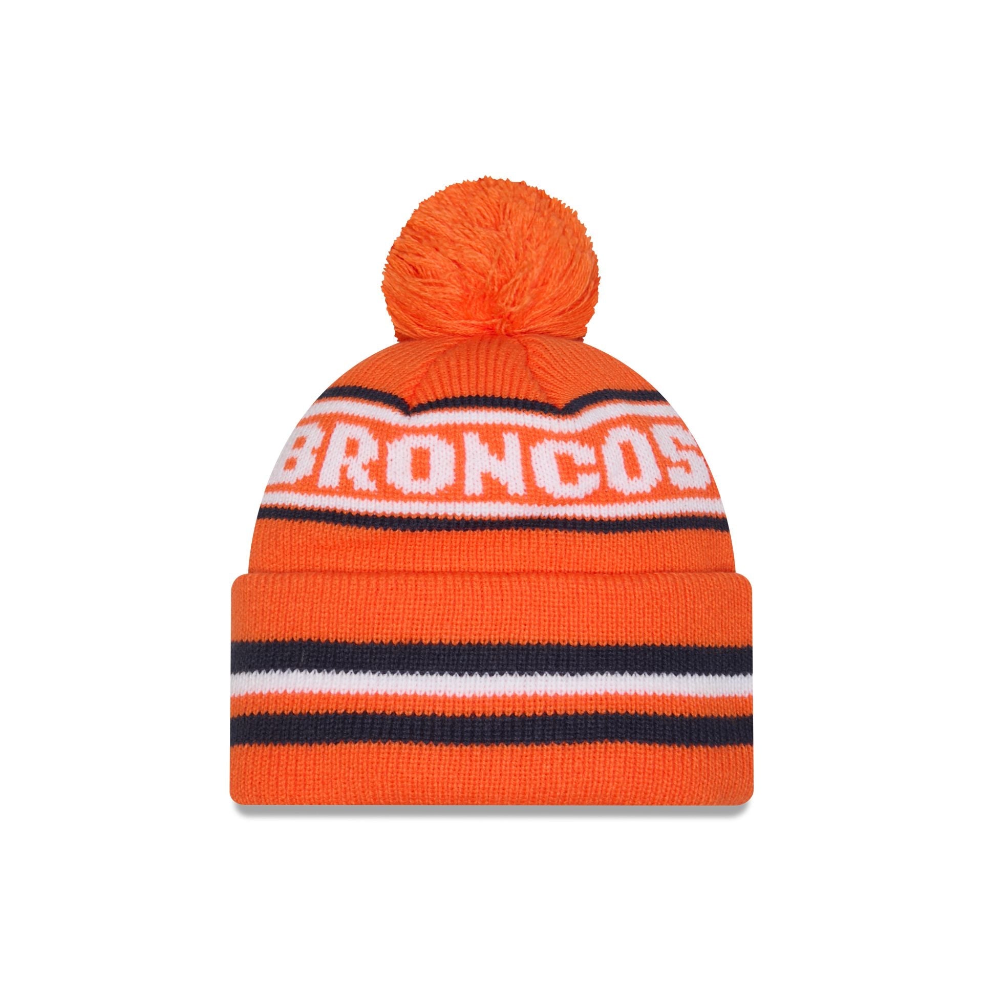 Denver Broncos Classic Pom Knit Hat