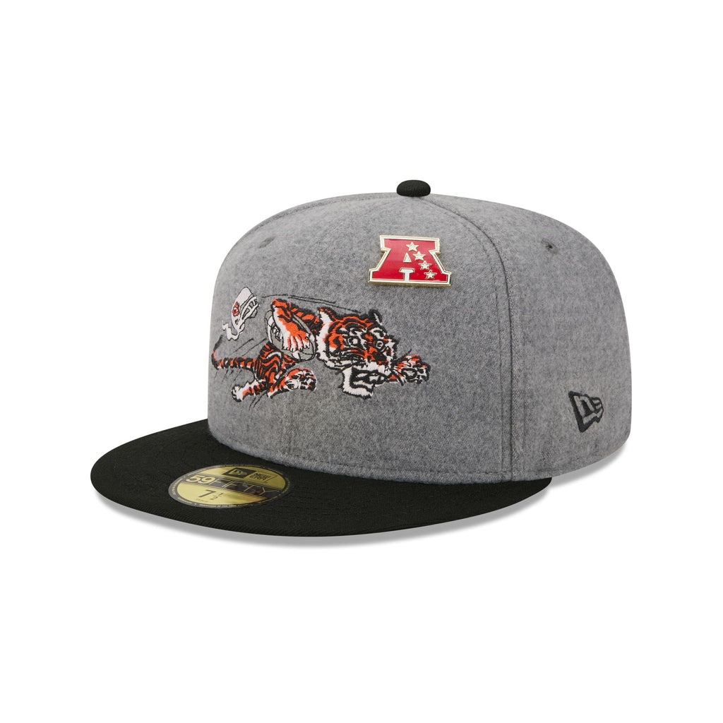Cincinnati Bengals Heather Gray Wool 59FIFTY Fitted Hat