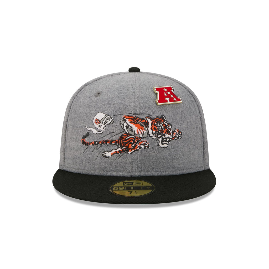Cincinnati Bengals Heather Gray Wool 59FIFTY Fitted Hat