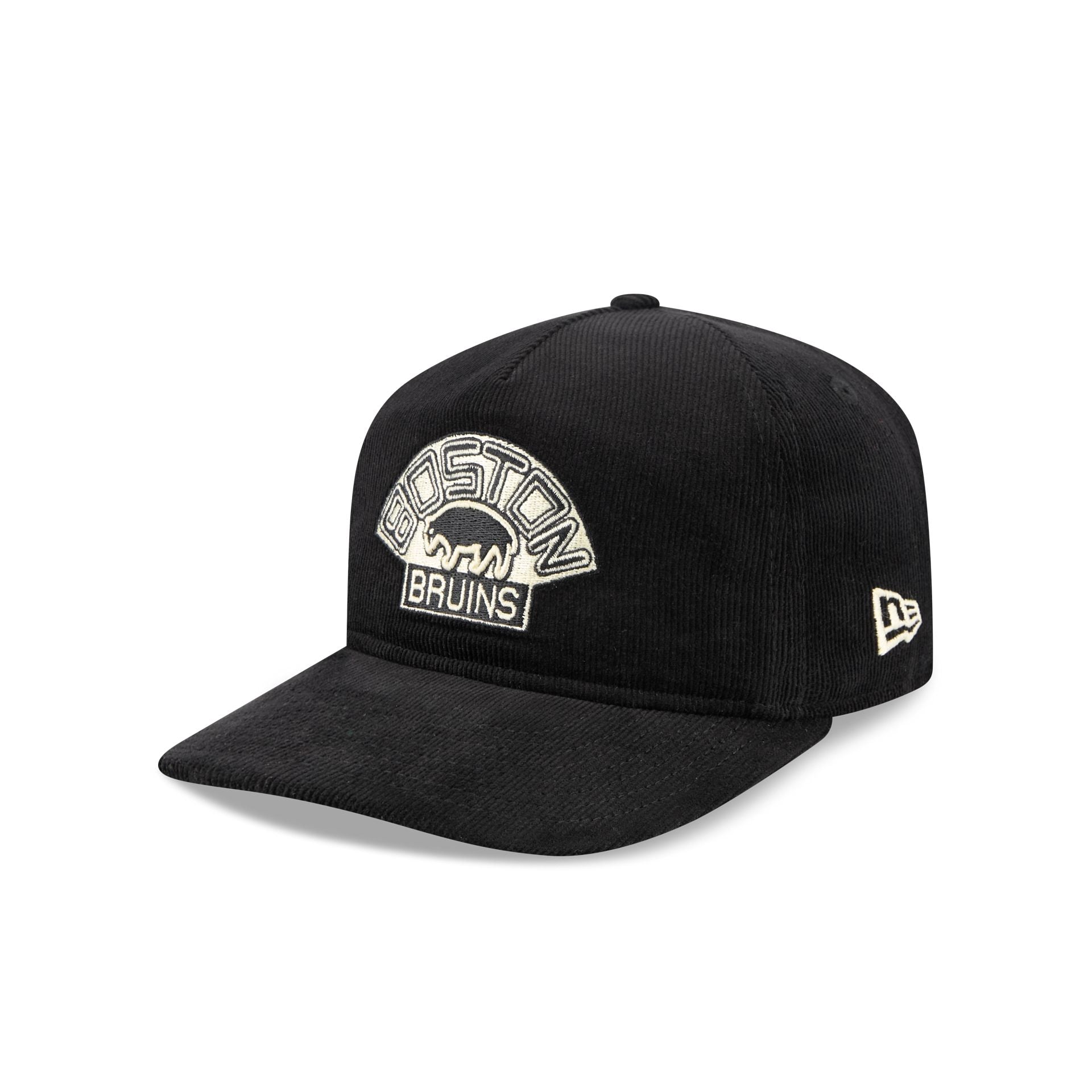 Boston Bruins Nostalgic Black Corduroy 19TWENTY Adjustable Hat