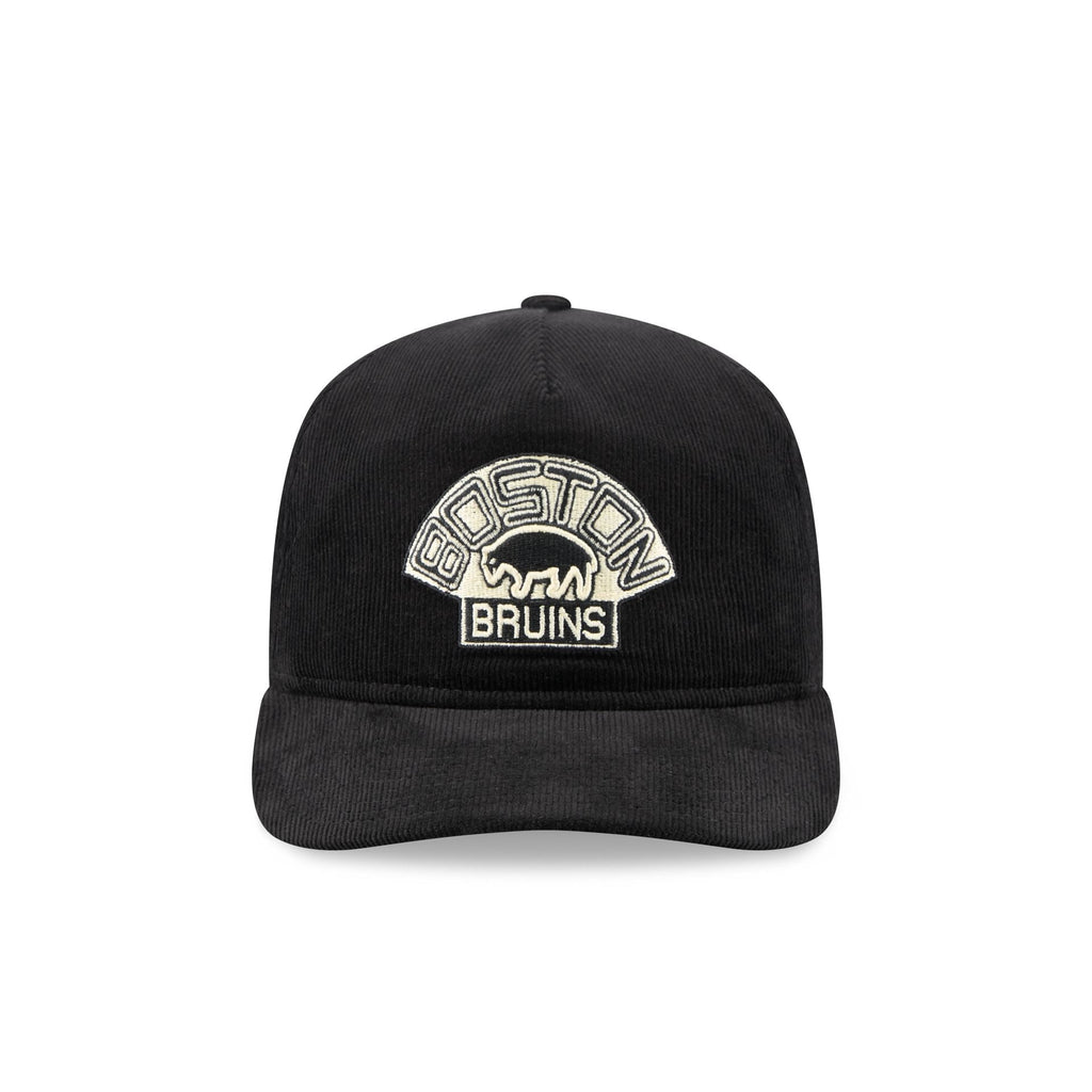 Boston Bruins Nostalgic Black Corduroy 19TWENTY Adjustable Hat