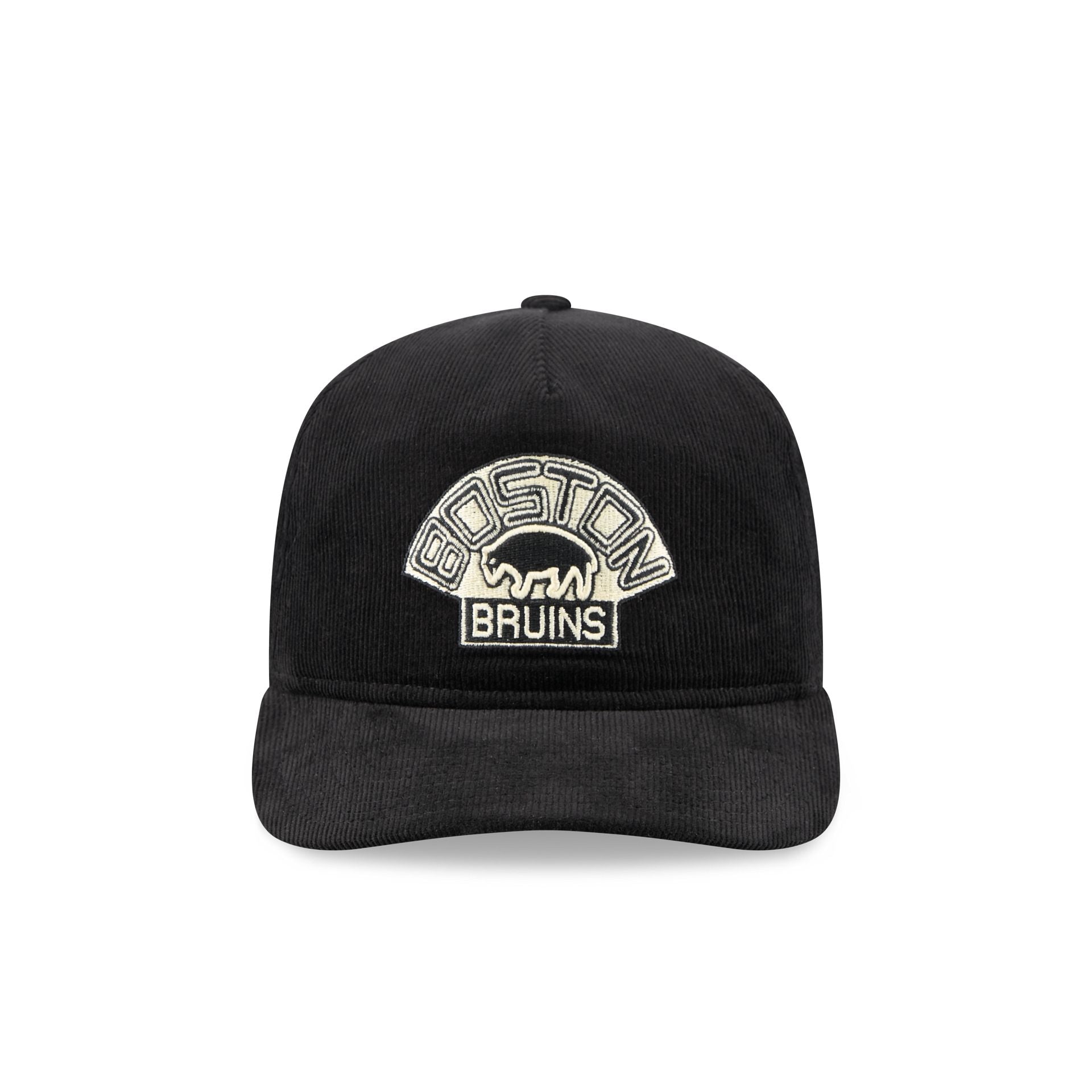 Boston Bruins Nostalgic Black Corduroy 19TWENTY Adjustable Hat