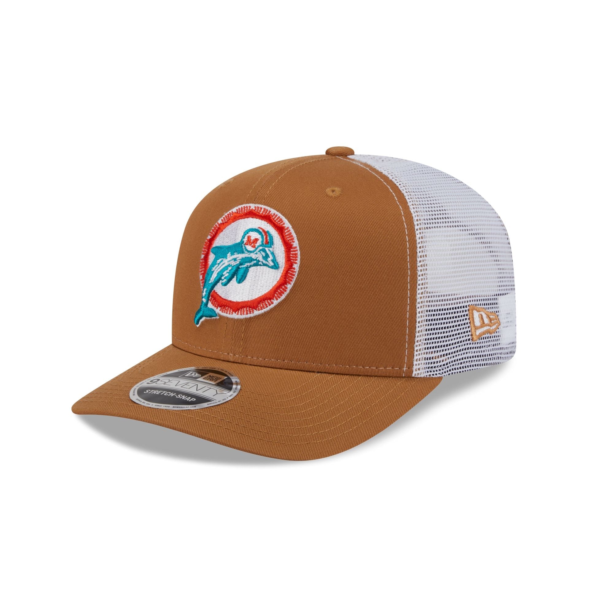 Miami Dolphins Bronze 9SEVENTY Trucker Hat