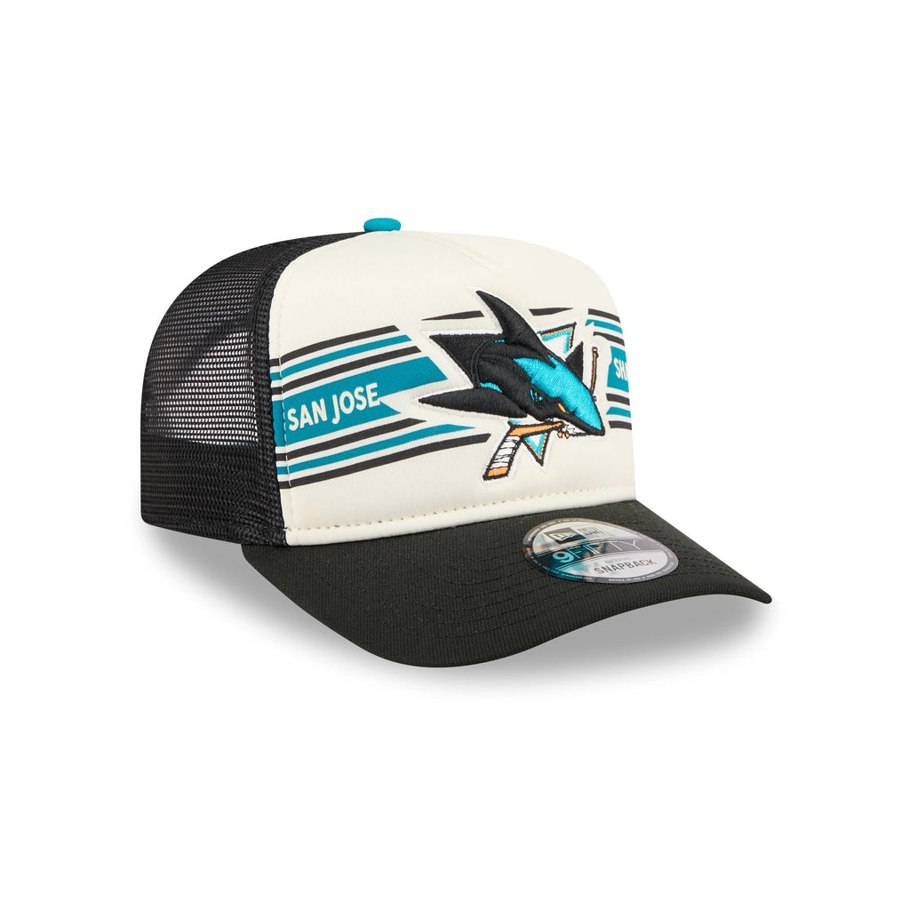 San Jose Sharks Banner 9FIFTY A-Frame Trucker Hat