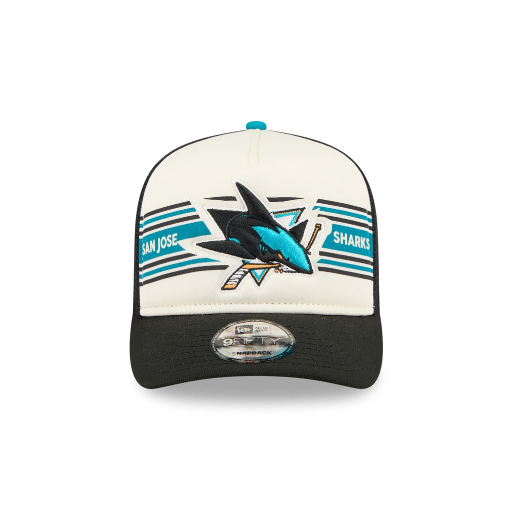 San Jose Sharks Banner 9FIFTY A-Frame Trucker Hat