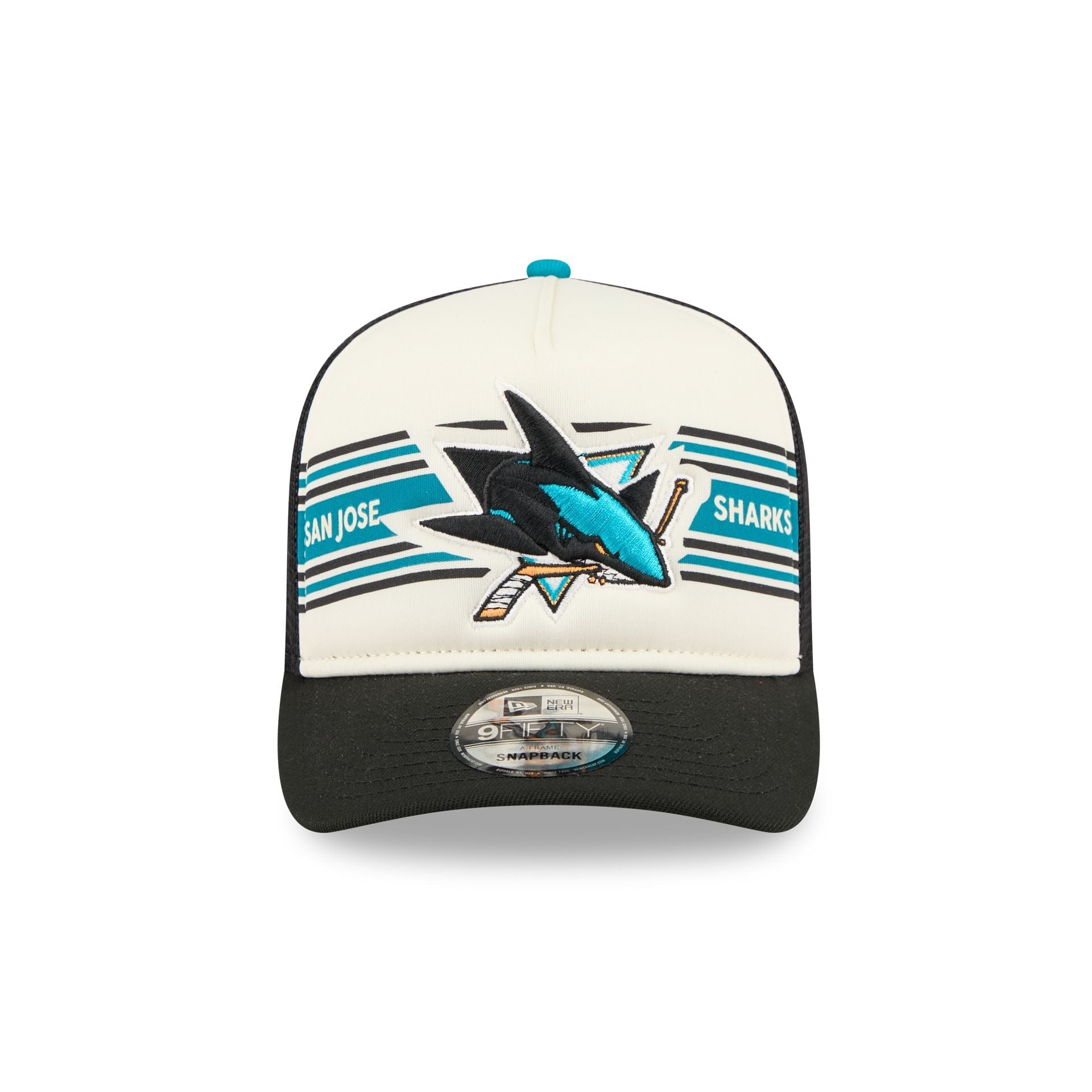 San Jose Sharks Banner 9FIFTY A-Frame Trucker Hat