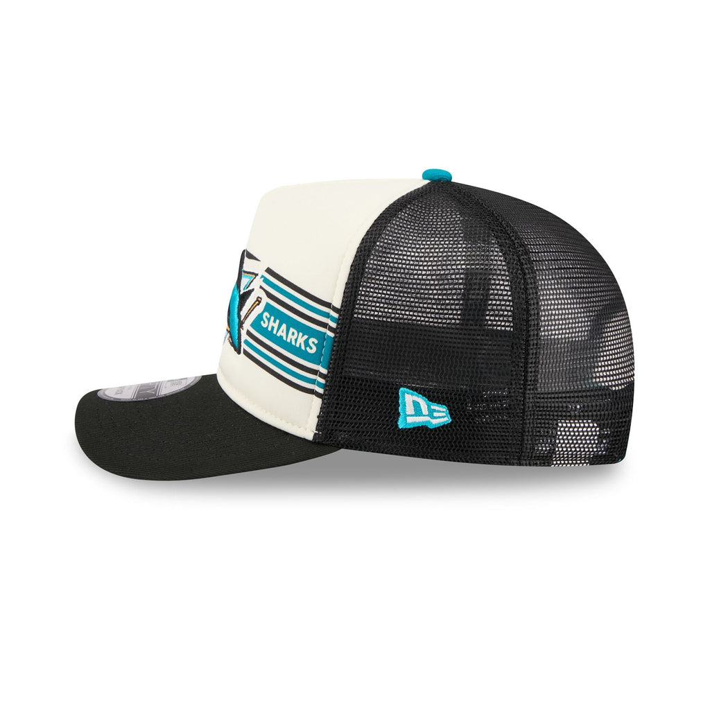San Jose Sharks Banner 9FIFTY A-Frame Trucker Hat
