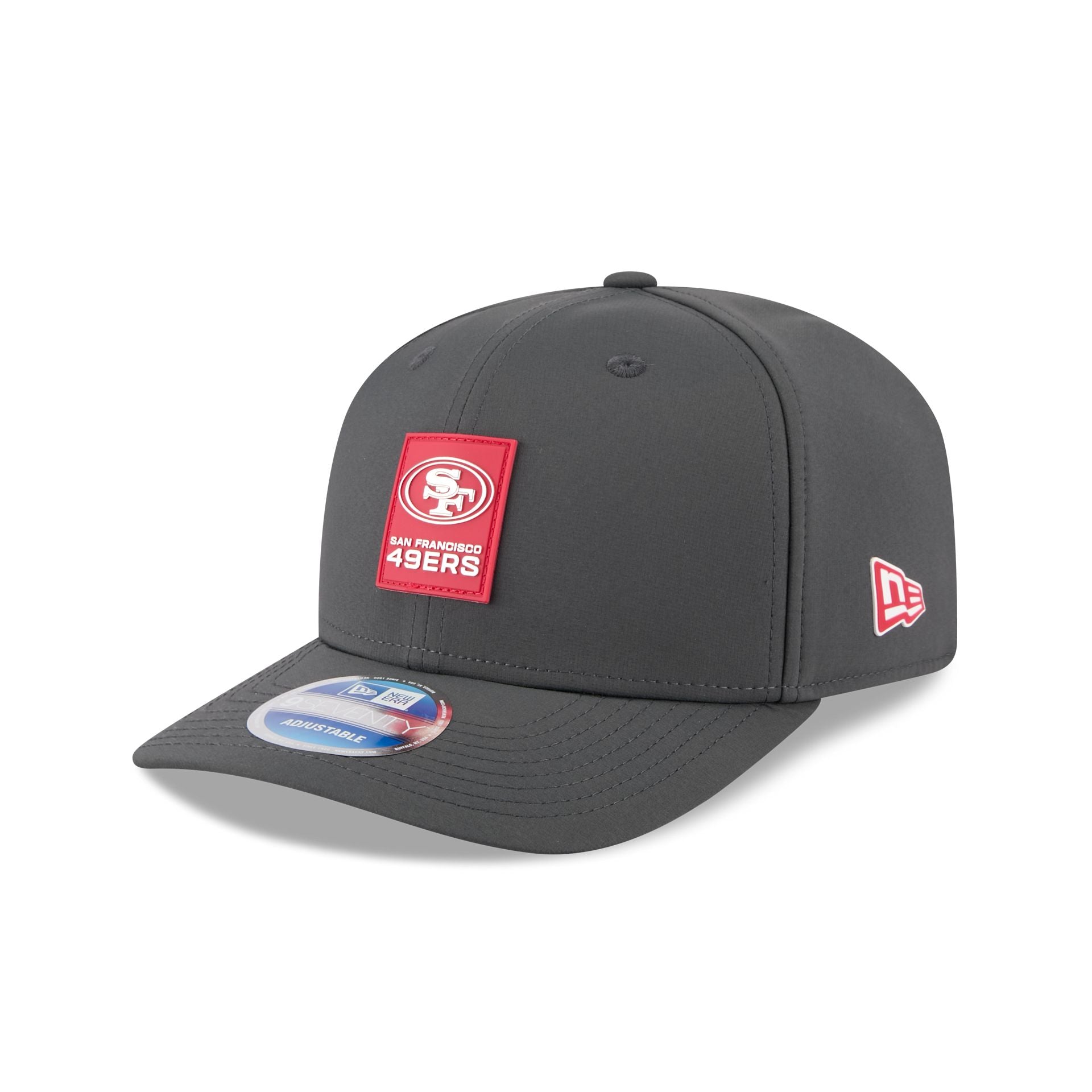 San Francisco 49ers 2025 Sideline Cold Weather Steel Clouds 9SEVENTY Stretch-Snap Hat
