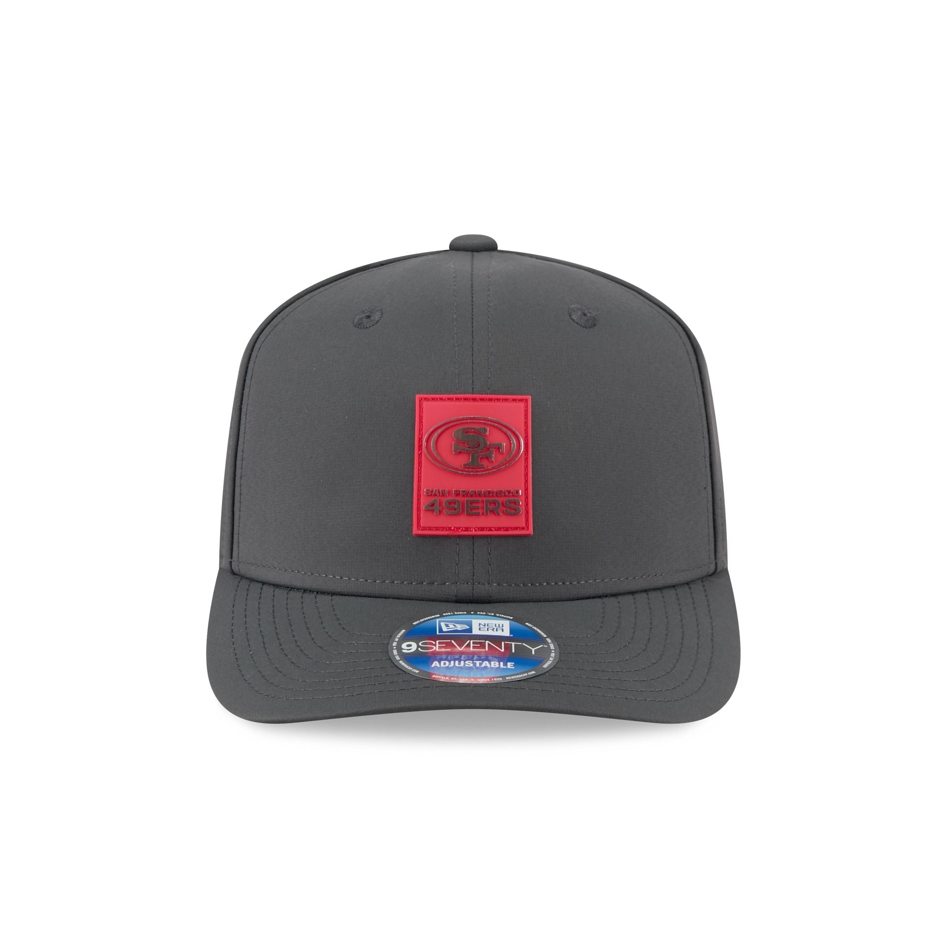 San Francisco 49ers 2025 Sideline Cold Weather Steel Clouds 9SEVENTY Stretch-Snap Hat