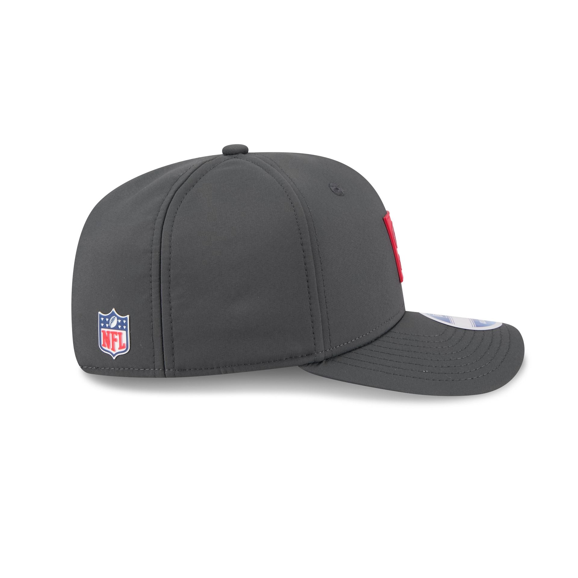 San Francisco 49ers 2025 Sideline Cold Weather Steel Clouds 9SEVENTY Stretch-Snap Hat