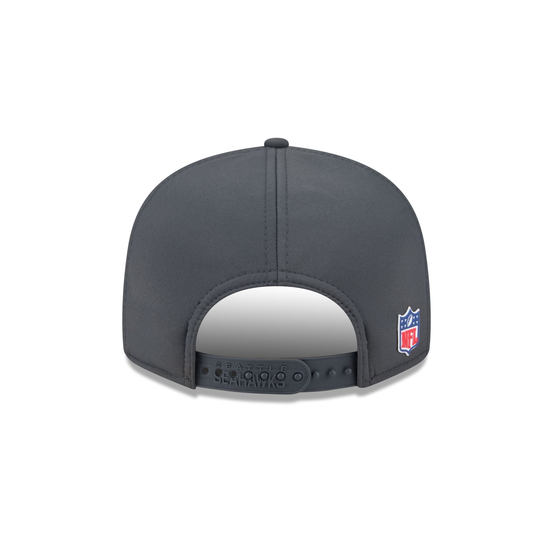 Seattle Seahawks 2025 Sideline Cold Weather Steel Clouds Split Panel 9FIFTY Snapback Hat