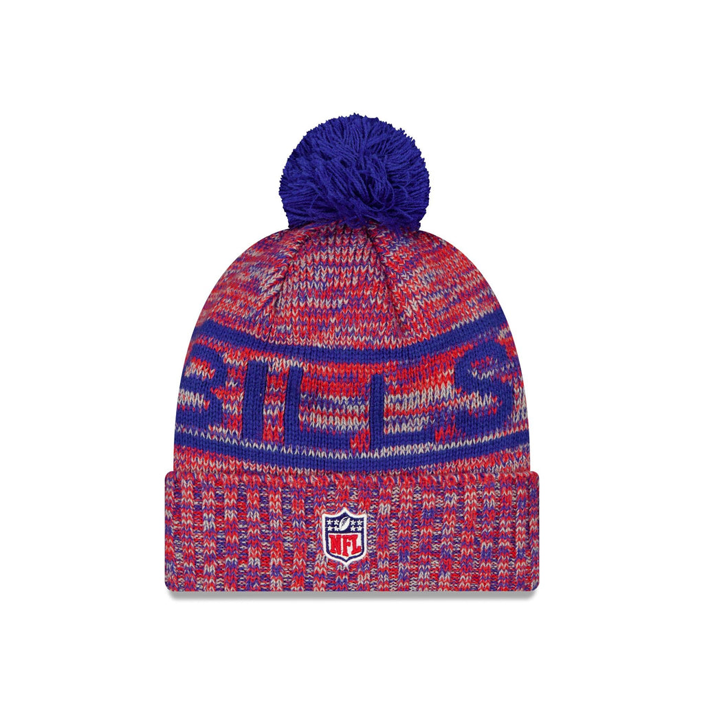Buffalo Bills 2025 Sideline Cold Weather Pom Knit Hat