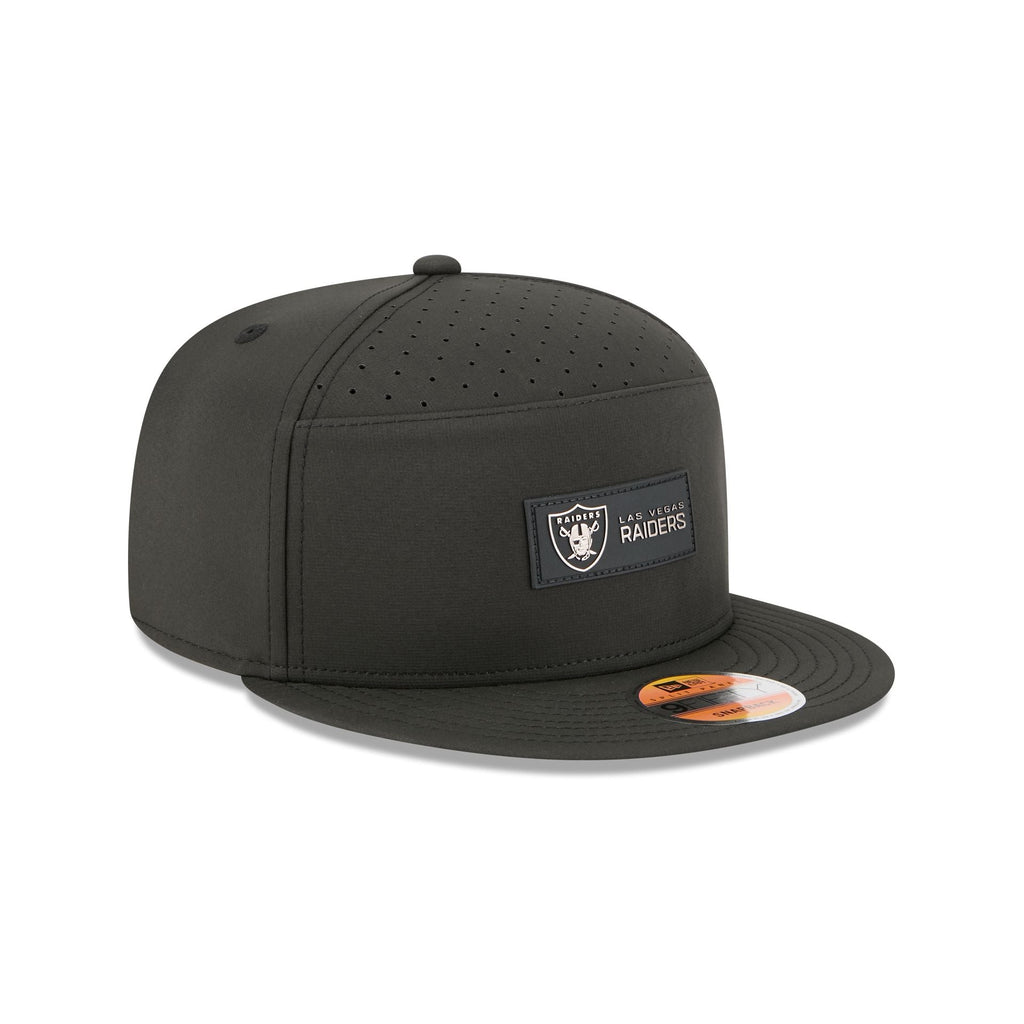 Las Vegas Raiders 2025 Sideline Hot Weather Split Panel 9FIFTY Snapback Hat