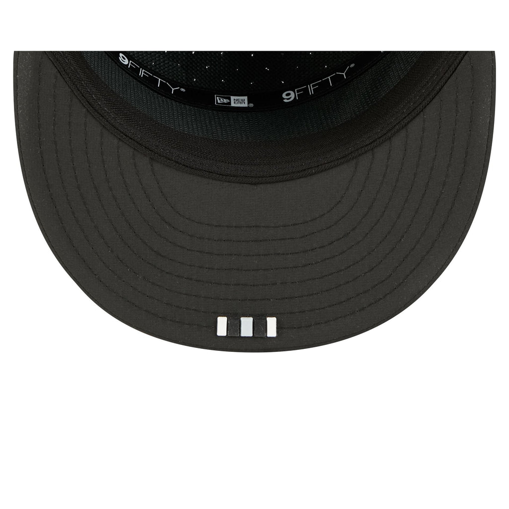 Las Vegas Raiders 2025 Sideline Hot Weather Split Panel 9FIFTY Snapback Hat