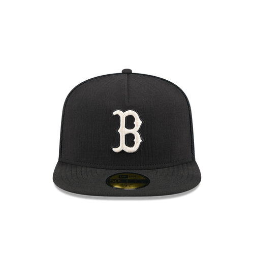 Boston Red Sox Black Mesh 59FIFTY A-Frame Fitted Hat