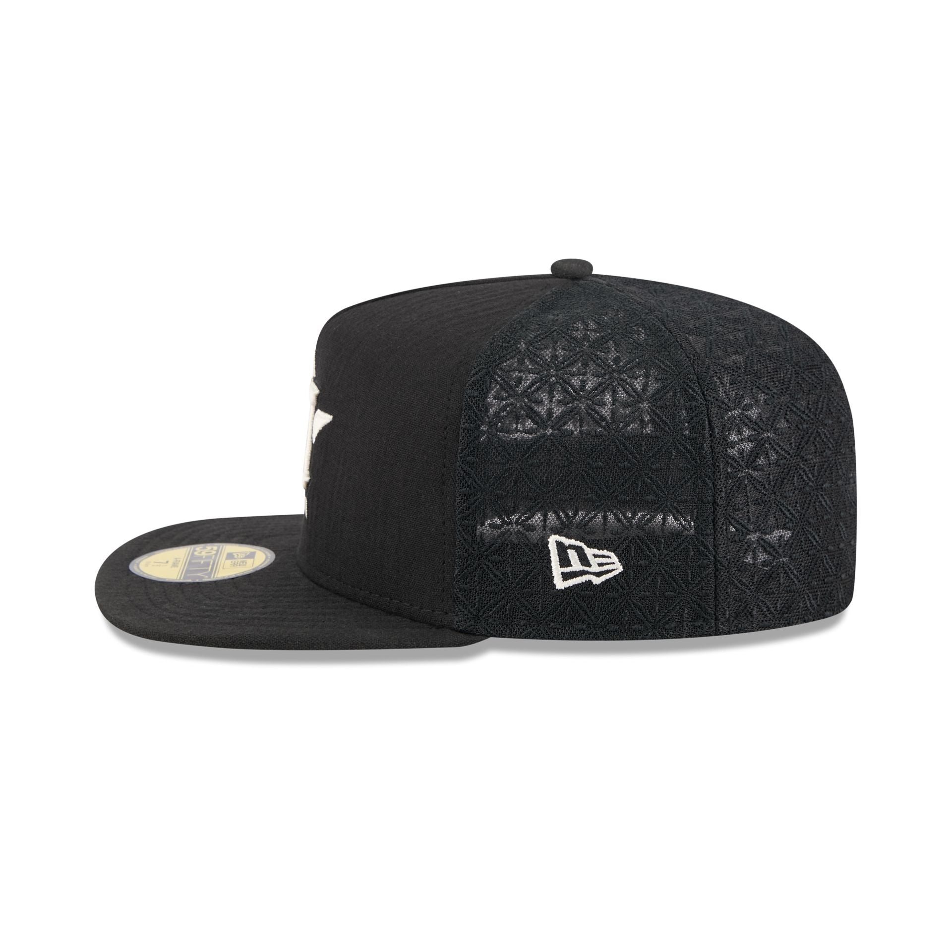 Houston Astros Black Mesh 59FIFTY A-Frame Fitted Hat