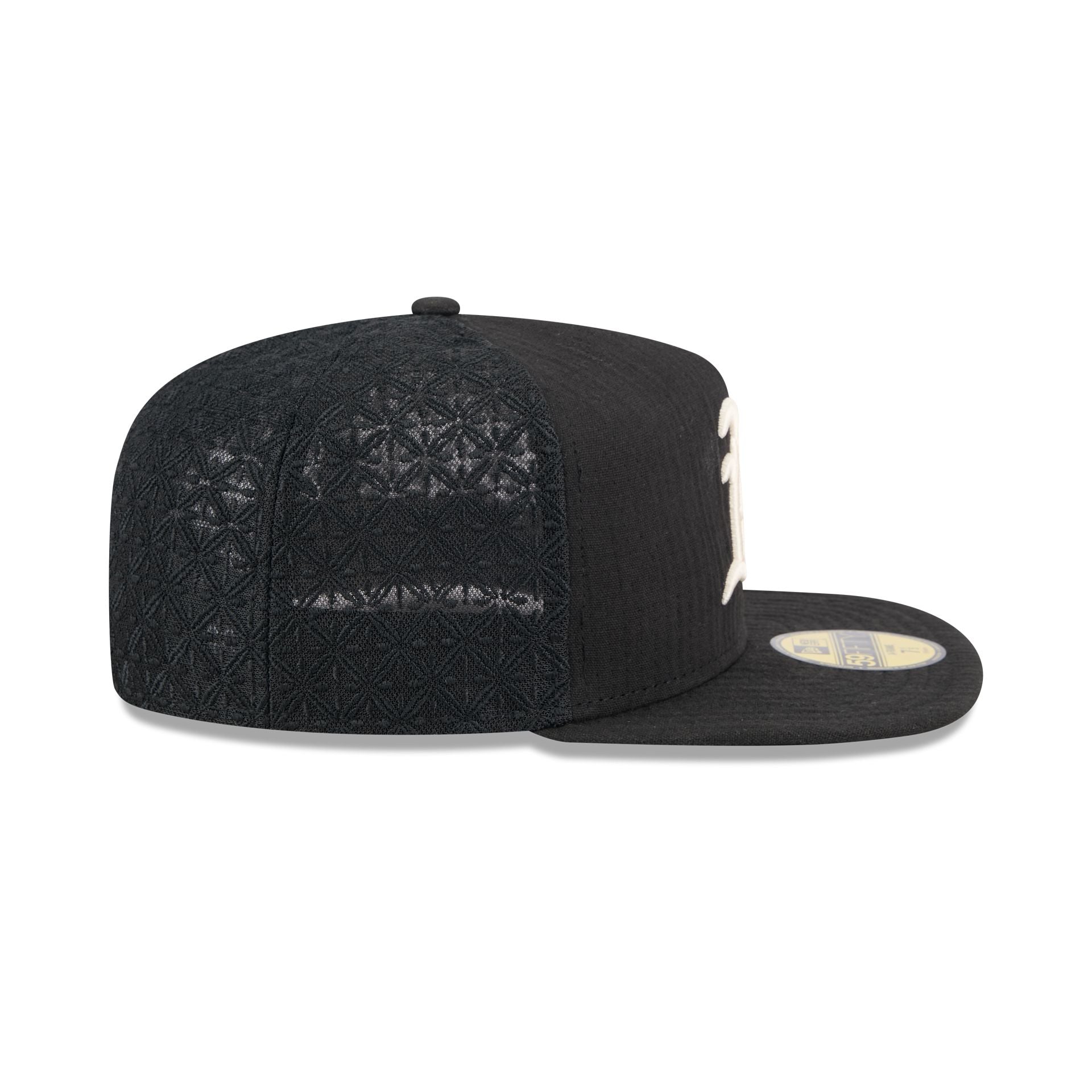 Athletics Black Mesh 59FIFTY A-Frame Fitted Hat