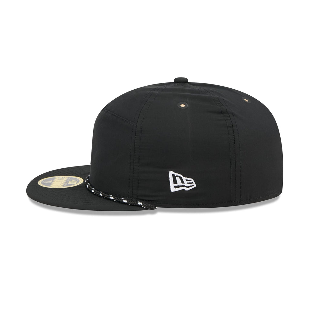 Detroit Tigers Black Poly Rope Split Panel 59FIFTY Fitted Hat