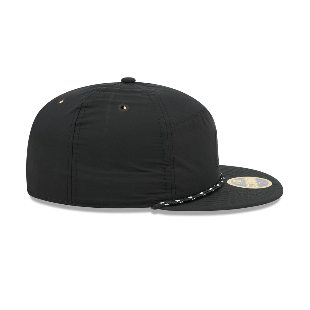 Detroit Tigers Black Poly Rope Split Panel 59FIFTY Fitted Hat
