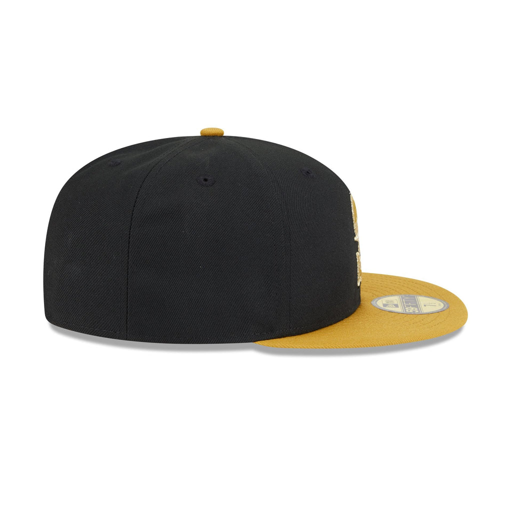 Seattle Mariners Metallic Gold Logo 59FIFTY Fitted Hat