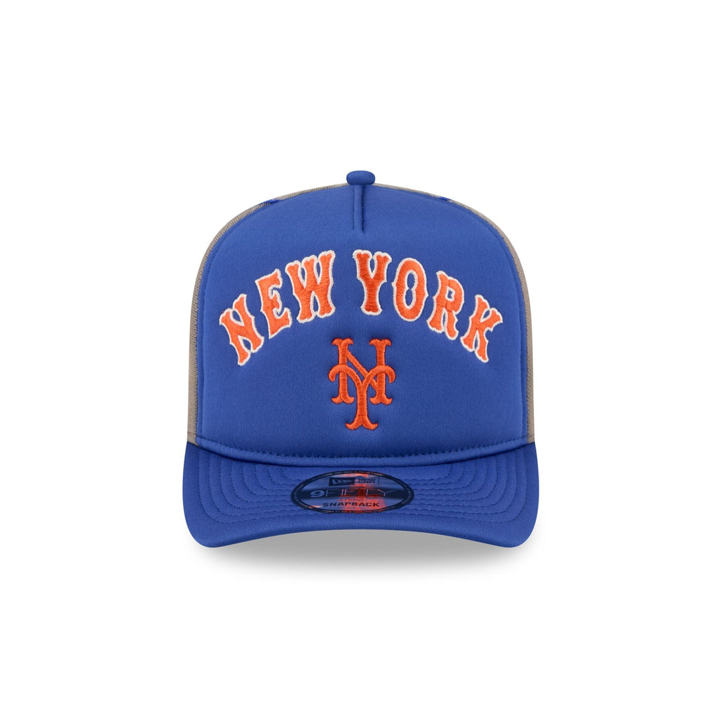 New York Mets Arched 9FIFTY A-Frame Trucker Hat