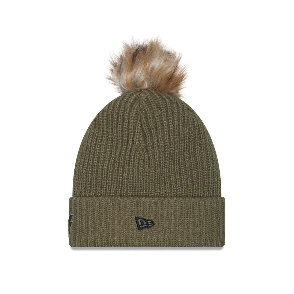 Philadelphia Eagles 2025 Salute to Service Women's Pom Knit Hat