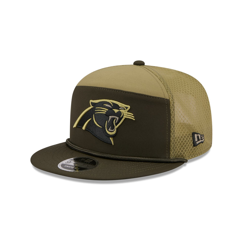 Carolina Panthers 2025 Salute to Service Split Panel 9FIFTY Trucker Hat