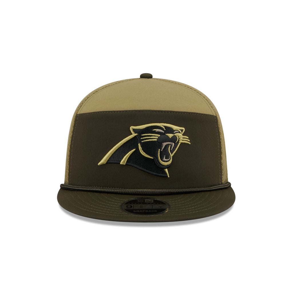 Carolina Panthers 2025 Salute to Service Split Panel 9FIFTY Trucker Hat