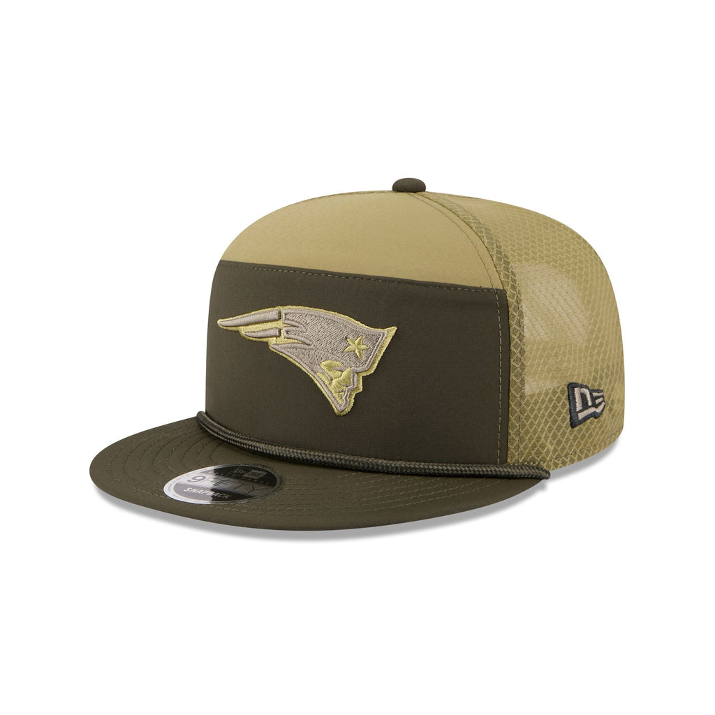 New England Patriots 2025 Salute to Service Split Panel 9FIFTY Trucker Hat