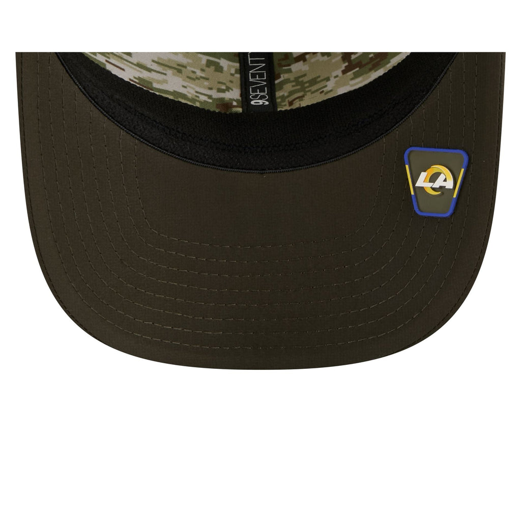 Los Angeles Rams 2025 Salute to Service 9SEVENTY Trucker Hat