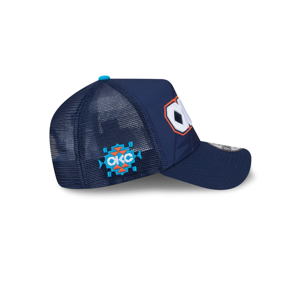 Oklahoma City Thunder 2025 City Edition 9FORTY A-Frame Trucker Hat