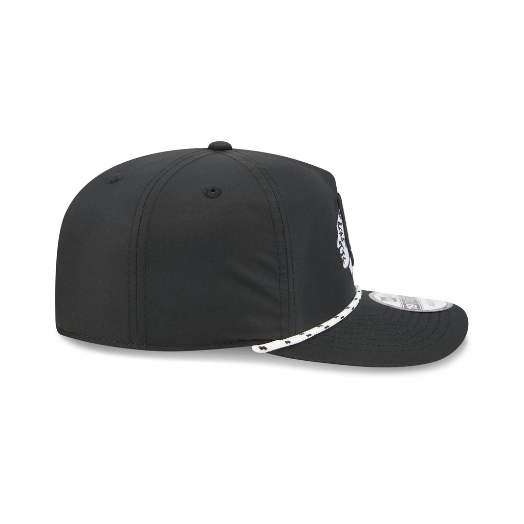 Chicago Blackhawks Black and White Rope 19TWENTY Snapback Hat