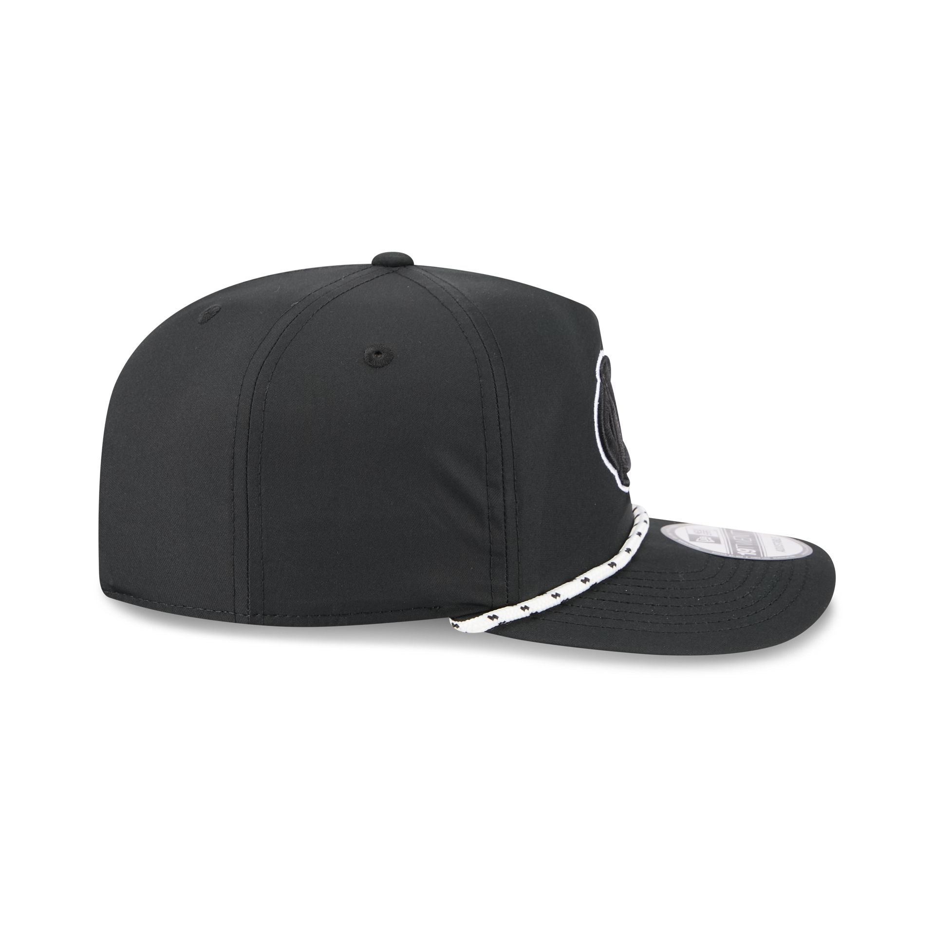 North Carolina Tar Heels Black and White Rope 19TWENTY Snapback Hat
