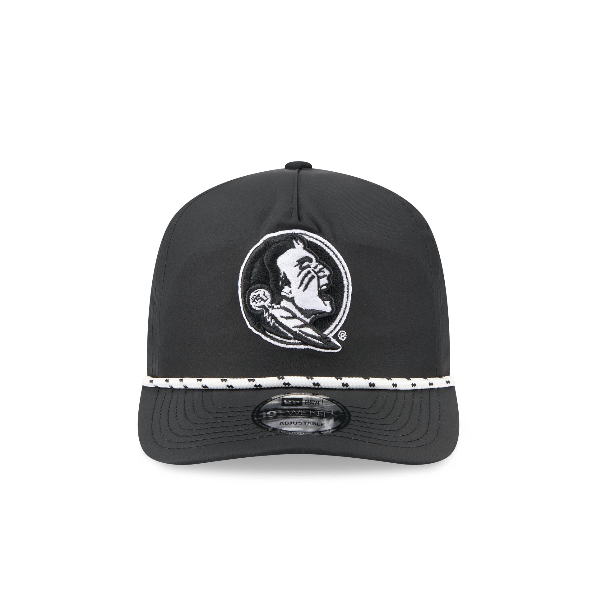 Florida State Seminoles Black and White Rope 19TWENTY Snapback Hat